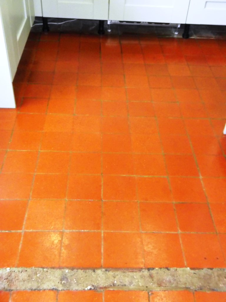 Quarry Tile Flooring After Cleaning