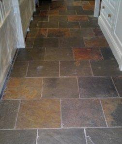 Slate Floor Before Restoration