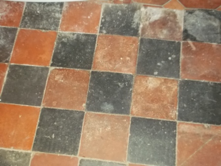 Quarry Tiled Floor Before Restoration