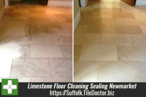 Cleaning and Sealing a Limestone Tiled Floor in Newmarket