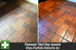 Cleaning and Sealing a Pamment Tiled Floor in Ipswich