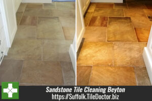 Sandstone Tile Cleaning in Beyton