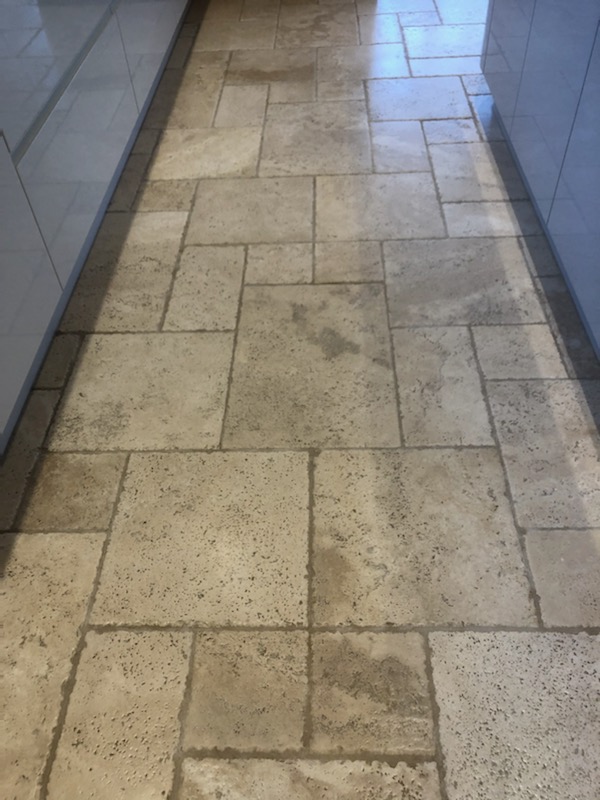Travertine Floor After Cleaning Great Green Thurston