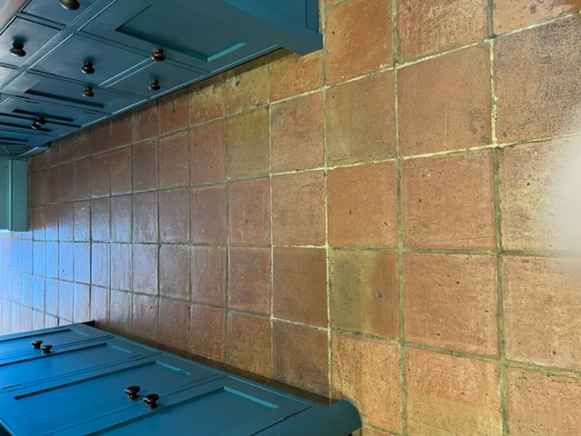 Terracotta Tiled Kitchen Floor Before Renovation Hoo Woodbridge
