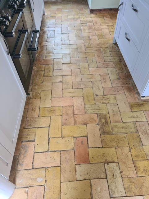 Brick Kitchen Floor After Renovation Edwardstone